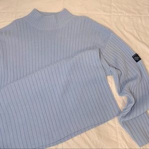 Men’s XXL South Pole Baby Blue Knit Mock Neck Sweater